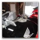 Uchwyt kamery zamontowany w Fireblade CBR 954RR