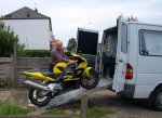  Moto Tomka w transporcie.